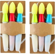 Sidewalk Chalk Brushes, Sidewalk Chalk Brush, Paint Brush Chalk Set, Sidewalk Painting Brush with Liquid Chalks, Painting Brush for Sidewalk Painting, Washable and Easy to Clean (2 Set)